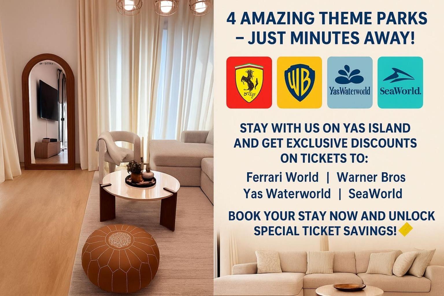 Villa Yas Island Villa- 4br Luxury Smart Home, Up To 9 Guests, Near Yas Theme Parks Abu Dhabi